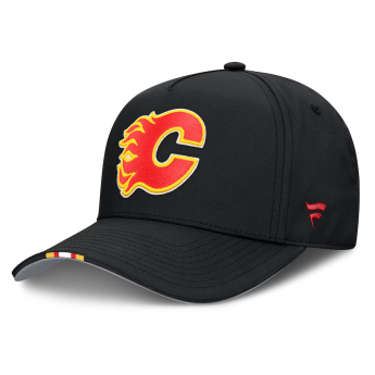 Calgary Flames čepice baseballová kšiltovka 2025 Draft Authentic Pro Structured Adjustable