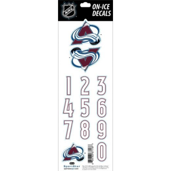 Colorado Avalanche samolepky Decals Burgundy