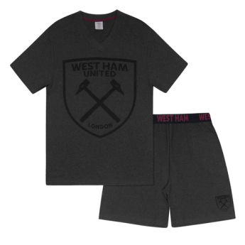 West Ham United pánské pyžamo Short grey