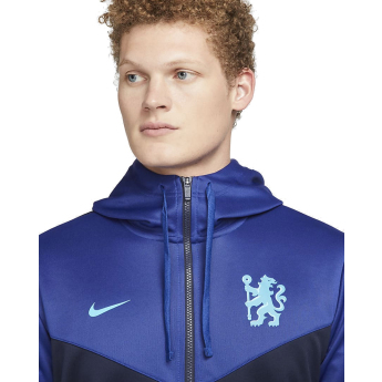 FC Chelsea pánská mikina s kapucí Zip Repeat navy