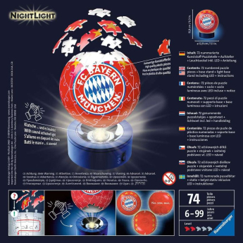 Bayern Mnichov 3D puzzle NightLight 74 pcs