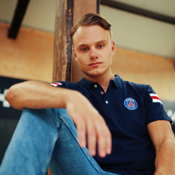 Paris Saint Germain pánské polo tričko Sleeve Stripe blue