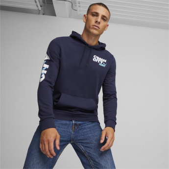 Manchester City pánská mikina s kapucí FtblIcons navy