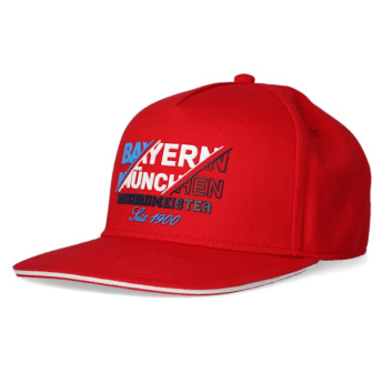 Bayern Mnichov čepice flat kšiltovka Rekordmeister red