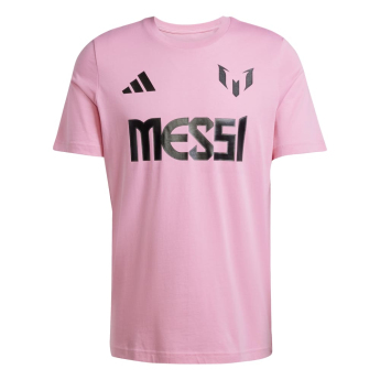 Lionel Messi pánské tričko MESSI Name and number pink