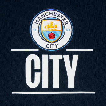 Manchester City pánská mikina s kapucí SLab zip navy