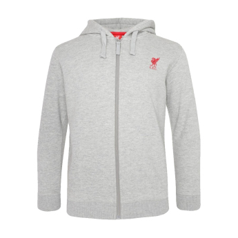 FC Liverpool dětská mikina s kapucí Zip grey