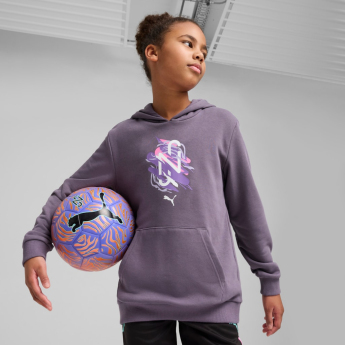 Neymar Jr dětská mikina s kapucí NEYMAR JR Creativity purple