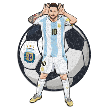 Fotbalové reprezentace dřevěné puzzle Argentina Messi 150 pcs