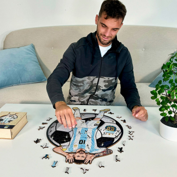 Fotbalové reprezentace dřevěné puzzle Argentina Messi 150 pcs
