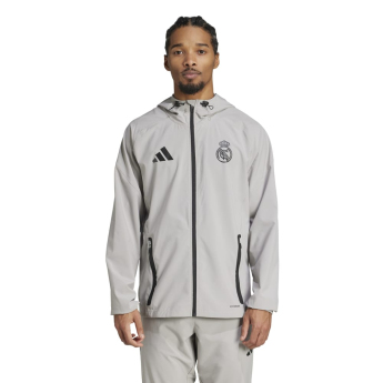 Real Madrid pánská bunda s kapucí Vis Tech Travel grey