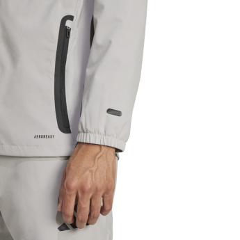 Real Madrid pánská bunda s kapucí Vis Tech Travel grey