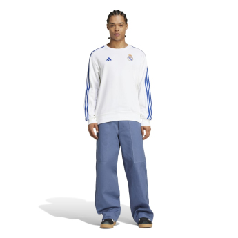 Real Madrid pánská mikina DNA Sweat white
