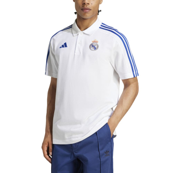 Real Madrid pánské polo tričko DNA white