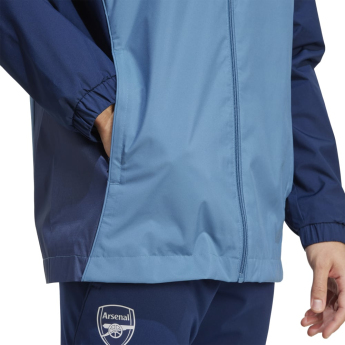 FC Arsenal pánská bunda s kapucí Allweather blue