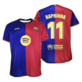 FC Barcelona fotbalový dres replica 24/25 Home Raphinha