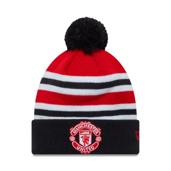 Manchester United zimní čepice Knit Bobble Stripe