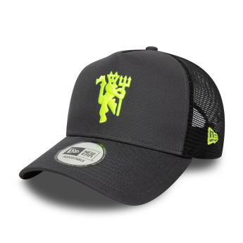 Manchester United čepice baseballová kšiltovka 9Forty Trucker grey