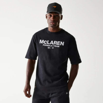 Mclaren Honda pánské tričko NE wordmark balck F1 Team 2025