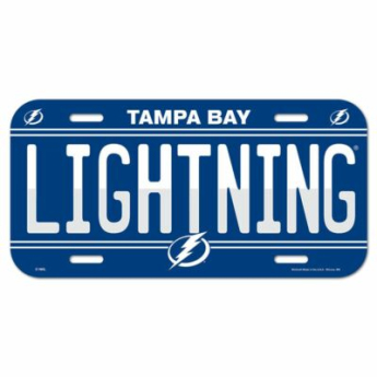 Tampa Bay Lightning cedule na zeď License Plate Banner
