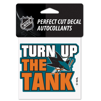 San Jose Sharks samolepka Perfect Cut Decal SLOGAN