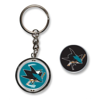 San Jose Sharks přívěšek na klíče Spinner Key Ring