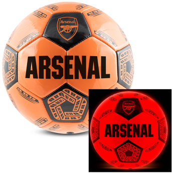 FC Arsenal fotbalový míč LED Glow Football - size 5
