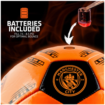 Manchester City fotbalový míč LED Glow Football - size 5
