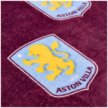 Aston Villa fleecová deka Multi Crest