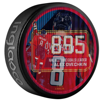 Washington Capitals puk Alex Ovechkin 895 Goals Lenticular Souvenir Hockey