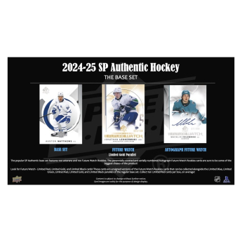 NHL boxy hokejové karty NHL 2024-25 Upper Deck SP Authentic Hobby Box