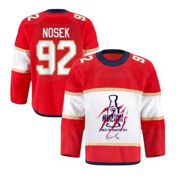 Florida Panthers hokejový dres Tomáš Nosek #92 Stanley Cup Champion 2025 red
