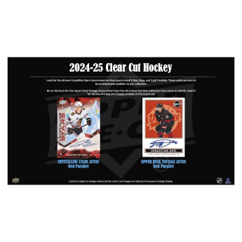 NHL boxy hokejové karty NHL 2024-25 Upper Deck Clear Cut Hobby Box