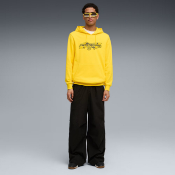 Borussia Dortmund pánská mikina s kapucí FtblCulture yellow