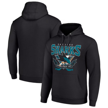San Jose Sharks pánská mikina s kapucí Starter Team Logo Graphic Fleece Tri-Blend black
