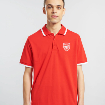 FC Arsenal pánské polo tričko Logo Tipped red