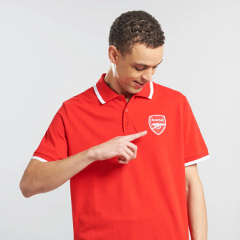 FC Arsenal pánské polo tričko Logo Tipped red