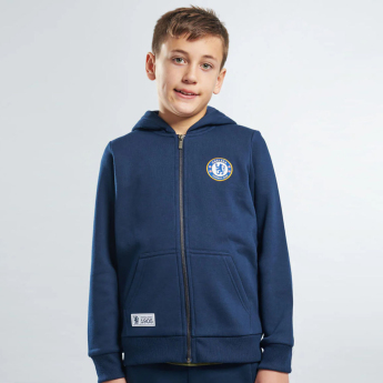 FC Chelsea dětská mikina s kapucí Full Zip navy