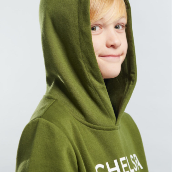 FC Chelsea dětská mikina s kapucí Logo cypress