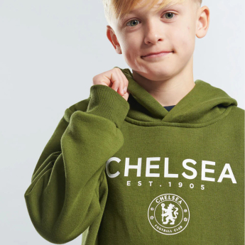 FC Chelsea dětská mikina s kapucí Logo cypress