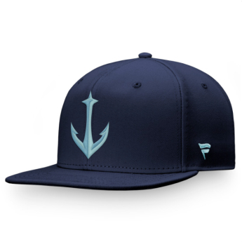 Seattle Kraken čepice flat kšiltovka Secondary Logo Snapback navy