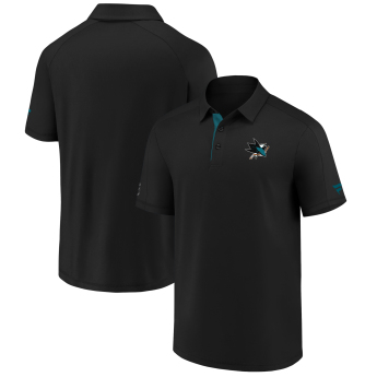 San Jose Sharks pánské polo tričko Authentic Rinkside Performance black