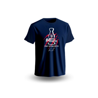 Florida Panthers dětské tričko Vítek Vaněček #41 Stanley Cup Champion 2025 Blue