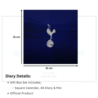 Tottenham Hotspur kalendář a diář Musical Gift Box 2026