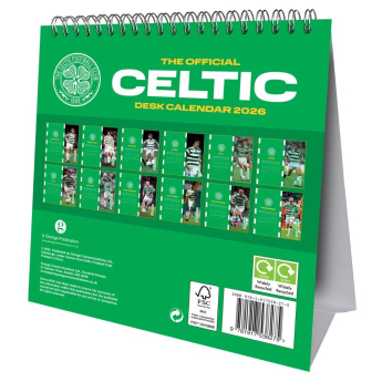 FC Celtic stolní kalendář 2026