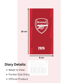 FC Arsenal diář Slim 2026