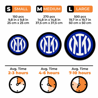 Inter Milan dřevěné puzzle Crest 500 pcs