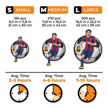 FC Barcelona dřevěné puzzle Gavi 270 pcs