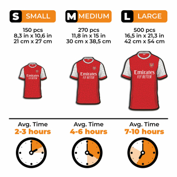 FC Arsenal dřevěné puzzle Jersey 150 pcs