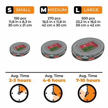 FC Arsenal dřevěné puzzle Emirates Stadium 150 pcs